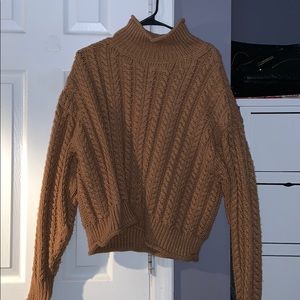 Turtleneck knit sweater